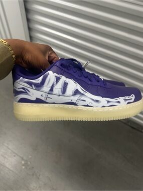 Nike Air Force 1 Skeleton Purple Color Way